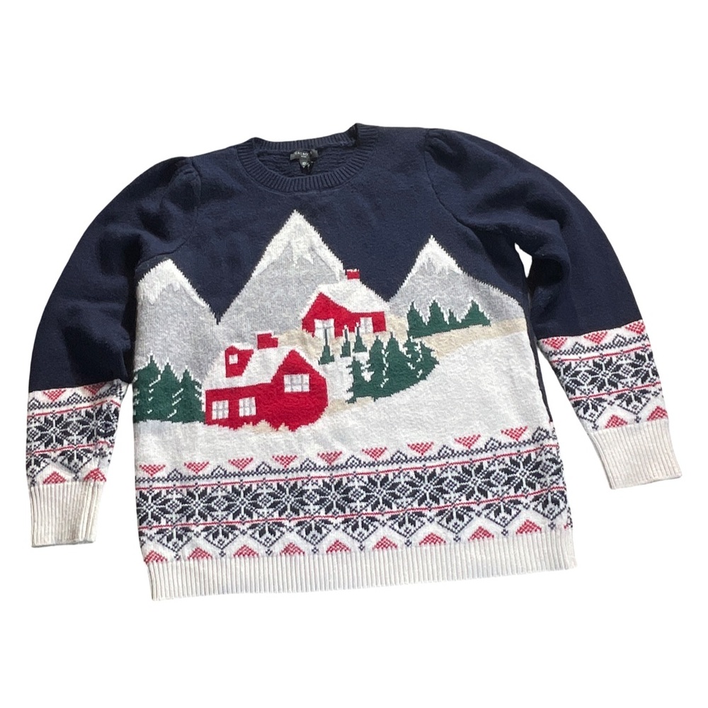 Talbots Winter Cabin/Ski Lodge Sweater - Fair Isle Pullover size MP